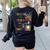 Turkey Thanksgiving Art Teacher Costume Tee For Artists Women's Sweatshirt Back Print Black Turkey Thanksgiving Art Teacher Costume Tee For Artists Women's Sweatshirt Back Print Black