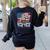 US History Teacher Boston Spilling The Tea Since 1773 Women's Sweatshirt Back Print Black