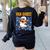 Van Ghost Art Teacher Halloween Van Gogh Starry Night Women's Sweatshirt Back Print Black