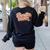 Vintage Boston Terrier Mom Dog Lover Pet Bostie Mama Men Women Girls Kids Women's Sweatshirt Back Print Black