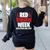 We Wear Red For Red Ribbon Week Awareness Mothers Teachers Women's Sweatshirt Back Print Black We Wear Red For Red Ribbon Week Awareness Mothers Teachers Women's Sweatshirt Back Print Black