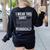 I Wear This Shirt Periodically Chemistry Science Teacher For Men Women Girls Kids Women's Sweatshirt Back Print Black