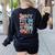 Why Fit In Doctor Teacher Cat In Hat Cool Autism Awareness Men Women Kids Women's Sweatshirt Back Print Black