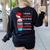 I Will Drink Coffee Here Or There Teacher Teaching Women's Sweatshirt Back Print Black I Will Drink Coffee Here Or There Teacher Teaching Women's Sweatshirt Back Print Black