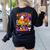 Will Trade Students For Candy Teacher Halloween Women's Sweatshirt Back Print Black Will Trade Students For Candy Teacher Halloween Women's Sweatshirt Back Print Black