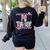 Women PE Teacher Back To School Physical Education Teacher Women's Sweatshirt Back Print Black Women PE Teacher Back To School Physical Education Teacher Women's Sweatshirt Back Print Black
