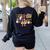 Women Spooky Science Teacher Halloween Science Stem Teacher Women's Sweatshirt Back Print Black