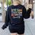 Women Teach Them Love Them Return Them Specials Teacher Life Women's Sweatshirt Back Print Black