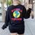 Wonder Teacher Teacher Halloween Tshirt Women's Sweatshirt Back Print Black