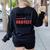 World's Best Okayest Teacher ACY025a For Men Women Women's Sweatshirt Back Print Black