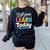 Y'All Gonna Learn Today Back To School First Day Teacher Women's Sweatshirt Back Print Black Y'All Gonna Learn Today Back To School First Day Teacher Women's Sweatshirt Back Print Black