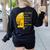 Yoga Meditation Buddha Yoga Teacher T-Shirt Women's Sweatshirt Back Print Black