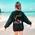 4489 Square Root 67 Math Teacher Halloween Costume Professor Women's Sweatshirt Back Print Forest Green