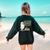 67 Teacher Halloween Ghost Six Seven Meme Math Joke Women's Sweatshirt Back Print Forest Green