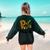 Cute Camo Pre K Back To School Teacher Kid Preschool Women's Sweatshirt Back Print Forest Green