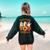 Daycare Boo Crew Halloween Spooky Costume For Teacher Women's Sweatshirt Back Print Forest Green