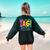 Dear Parents Tag You'Re It Love Teachers Last Day Of School Women's Sweatshirt Back Print Forest Green