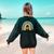 Future Teacher Cute Rainbow Leopard Teacher Outfit For Men Women Girls Kids Women's Sweatshirt Back Print Forest Green Future Teacher Cute Rainbow Leopard Teacher Outfit For Men Women Girls Kids Women's Sweatshirt Back Print Forest Green