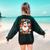 Groovy Halloween Trick Or Teach Retro Floral Ghost Teacher For Men Women Kids Women's Sweatshirt Back Print Forest Green Groovy Halloween Trick Or Teach Retro Floral Ghost Teacher For Men Women Kids Women's Sweatshirt Back Print Forest Green