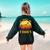 Halloween Costume Teacher Love Brains Zombie Women's Sweatshirt Back Print Forest Green Halloween Costume Teacher Love Brains Zombie Women's Sweatshirt Back Print Forest Green