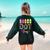 Happy Dot Day 2025 Teacher Kids Girls Colorful Polka Dot Day Women's Sweatshirt Back Print Forest Green Happy Dot Day 2025 Teacher Kids Girls Colorful Polka Dot Day Women's Sweatshirt Back Print Forest Green