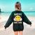 Happy Dot Day Hippie Flowers Smile Face Groovy Teacher Kids Women's Sweatshirt Back Print Forest Green Happy Dot Day Hippie Flowers Smile Face Groovy Teacher Kids Women's Sweatshirt Back Print Forest Green
