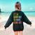 It's A Good Day To Make Art Artist Teacher Painter Women's Sweatshirt Back Print Forest Green