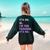 It's Me Hi I'm The TEACHER It's Me Teacher Educator Women's Sweatshirt Back Print Forest Green