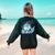 Kindergarten Teacher Dolphin Ocean Life Teaching Team Spirit Women's Sweatshirt Back Print Forest Green Kindergarten Teacher Dolphin Ocean Life Teaching Team Spirit Women's Sweatshirt Back Print Forest Green