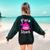 Para Shark Paraprofessional Female Teacher Women's Sweatshirt Back Print Forest Green Para Shark Paraprofessional Female Teacher Women's Sweatshirt Back Print Forest Green