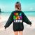 Pre K Boo Crew Halloween Costume Teachers Kids Women's Sweatshirt Back Print Forest Green Pre K Boo Crew Halloween Costume Teachers Kids Women's Sweatshirt Back Print Forest Green