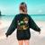 Retro Howdy Pre-K Back To School Western Teacher Women's Sweatshirt Back Print Forest Green Retro Howdy Pre-K Back To School Western Teacher Women's Sweatshirt Back Print Forest Green