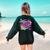 Retro Physical Education Vibes Gym Teacher Phys Ed Teacher Women's Sweatshirt Back Print Forest Green Retro Physical Education Vibes Gym Teacher Phys Ed Teacher Women's Sweatshirt Back Print Forest Green