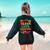 Retro Teach Love Inspire Back To School Teachers Women's Sweatshirt Back Print Forest Green Retro Teach Love Inspire Back To School Teachers Women's Sweatshirt Back Print Forest Green