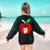 I Stand With Teachers Tshirt Women's Sweatshirt Back Print Forest Green