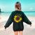 Sunflower Puzzle Pieces Autism Awareness For Mom Teacher For Women Women's Sweatshirt Back Print Forest Green