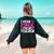 I Wear Pink For My Teacher Breast Cancer Awareness Women's Sweatshirt Back Print Forest Green I Wear Pink For My Teacher Breast Cancer Awareness Women's Sweatshirt Back Print Forest Green