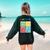 What Zone Are You In How Are You Feeling Teacher Women's Sweatshirt Back Print Forest Green What Zone Are You In How Are You Feeling Teacher Women's Sweatshirt Back Print Forest Green