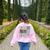 Art Teacher Life Retro Groovy Teaching Future Artists Women's Sweatshirt Back Print Light Pink Art Teacher Life Retro Groovy Teaching Future Artists Women's Sweatshirt Back Print Light Pink