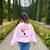 Boston Terrier Mom American Gentleman Dog Lover Mother's Day Women's Sweatshirt Back Print Light Pink