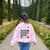 Calculator Math Teacher Halloween Costumes Women Men Adults Women's Sweatshirt Back Print Light Pink