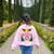 Crayon Box Fun Teacher Student Crayon Squad Halloween 2023 Women's Sweatshirt Back Print Light Pink Crayon Box Fun Teacher Student Crayon Squad Halloween 2023 Women's Sweatshirt Back Print Light Pink