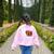 Fall Kindergarten Teacher K Is For Buffalo Plaid Pumpkin Women's Sweatshirt Back Print Light Pink Fall Kindergarten Teacher K Is For Buffalo Plaid Pumpkin Women's Sweatshirt Back Print Light Pink