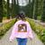 Ghost Book Reading Halloween Books Lover Teacher Women's Sweatshirt Back Print Light Pink Ghost Book Reading Halloween Books Lover Teacher Women's Sweatshirt Back Print Light Pink