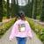 Happy Fri-Yay Teacher Fry Yay Friday Weekend Women's Sweatshirt Back Print Light Pink Happy Fri-Yay Teacher Fry Yay Friday Weekend Women's Sweatshirt Back Print Light Pink