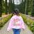 Kinder Boo Crew Kindergarten Teacher Student Halloween Women's Sweatshirt Back Print Light Pink