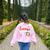 Llama Learning Teachers Students Alpaca Lover Back To School Women's Sweatshirt Back Print Light Pink Llama Learning Teachers Students Alpaca Lover Back To School Women's Sweatshirt Back Print Light Pink