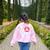 LOVE Apple 3rd Grade Teacher Student School Women's Sweatshirt Back Print Light Pink LOVE Apple 3rd Grade Teacher Student School Women's Sweatshirt Back Print Light Pink