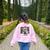 Math Teacher Chicken Mathemachicken Pun Women's Sweatshirt Back Print Light Pink Math Teacher Chicken Mathemachicken Pun Women's Sweatshirt Back Print Light Pink