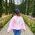 Pre-k Team Pencil Teacher Student Back To School Girls Women's Sweatshirt Back Print Light Pink